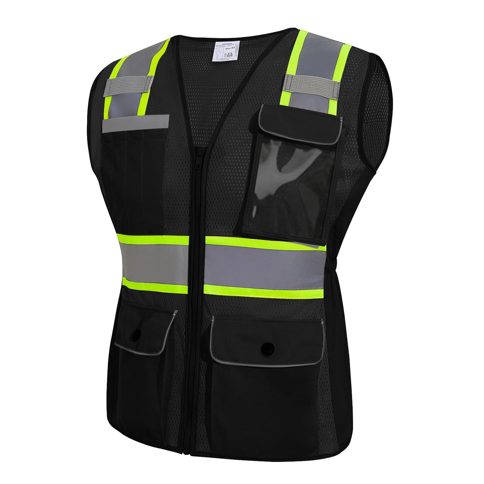 HYCOPROT Safety Vest for Women Mesh Reflective Lady High Visibility Construct... - product detail image 1