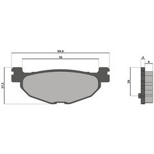 Malossi Brake Pads Rear For YAMAHA MAJESTY 400 4T LC eu3 2009