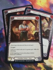 3x Stonewall Confidence Red Foil Playset Welcome to Rathe Flesh and Blood