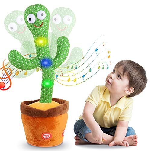 Juguete de imitación de peluche de cactus parlante bailando para niños pequeños - Picture 1 of 7