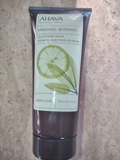 Image of AHAVA DEADSEA MINERALS BOTANIC VELVET HAND CREAM LEMON AND SAGE BRAND NEW  100ml