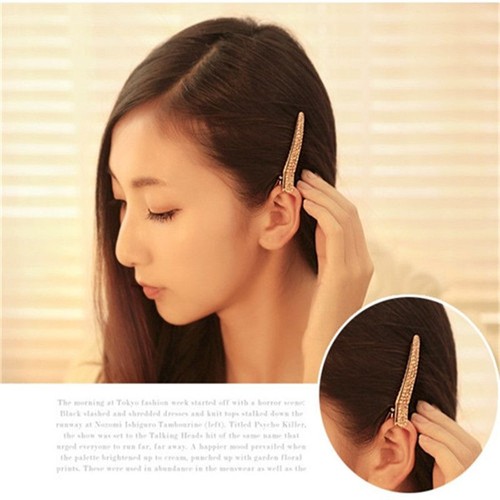 Clip per capelli in zirconio cubico - Eleganti forcine in metallo accessori per capelli eleganti 1 pz - Foto 2 di 14