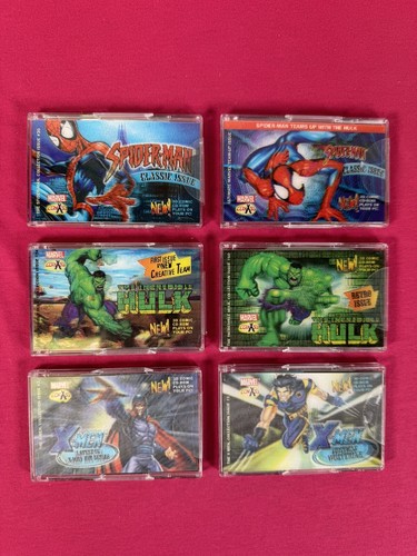 LOT of ALL 6 - MARVEL COMX3D 3D Comic CD-ROMs-WOLVERINE, HULK, X-MEN, SPIDER-MAN - Picture 1 of 2