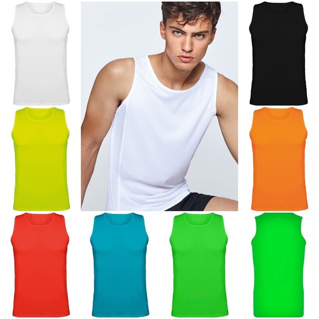 Camiseta tecnica de tirantes. Tejido transpirable fácil lavado y secado. André.