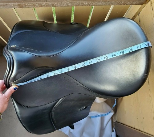 Cliff Barnsby Evolution Dressage Saddle 17.5'' NM #2 Fit Black English Leather - Bild 5 von 12