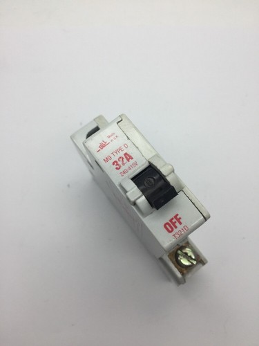 Disyuntor BILL T321D 32 amperios tipo D monopolo MEM 321MD 321MB4 tipo 4 M9 - Imagen 4 de 8