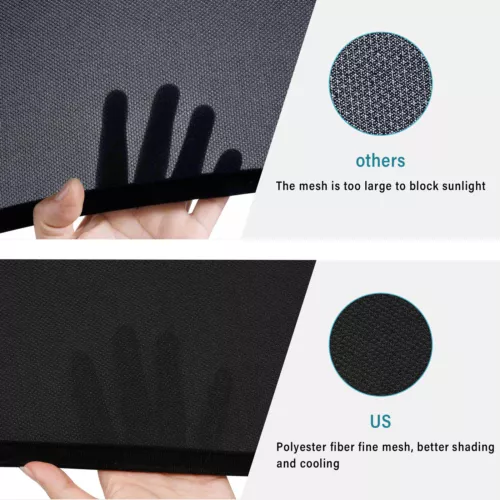 For Tesla Model Y 4Pcs Roof Sunshade Front Rear Top Windows Sun Shade Covers - Picture 10 of 15