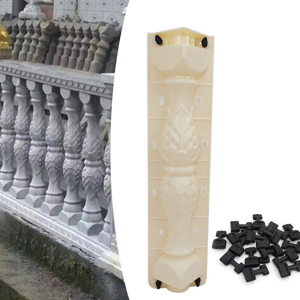 Moldes de hormigón de pilar Molde de pilar de PVC Fundición de jardín Cemento yeso Hormigón Foto 2 de 4