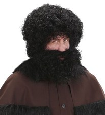 Knecht Ruprecht Bart und Perücke Krampus schwarzer Piet