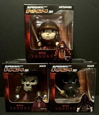 Netflix Yasuke Super 7 3" Vinyl Figures Wave 1 Complete Set Of 3