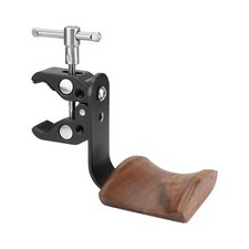 CAMVATE Headphone Hanger Headset Holder with Wooden Base & Super Crab Clamp