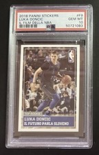 2018 Luka Doncic Panini Sticker Il Film Della NBA Rookie RC PSA 10 / QTY 🔥🔥🔥