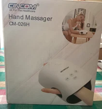 Cincom CM-026H White Handheld Rechargeable Cordless Hand Massager With Heat