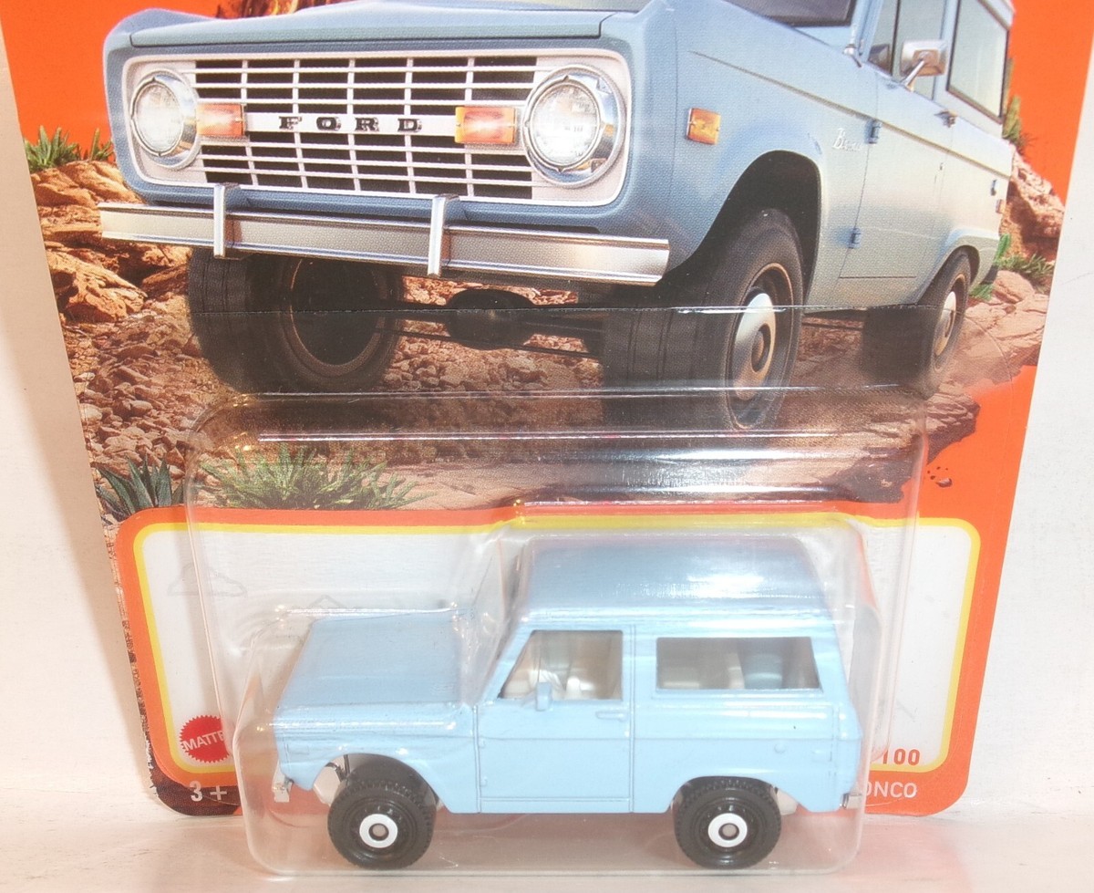 2024 MATCHBOX 1:64 MBX OFFROAD 29/100 LIGHT BLUE 1970 FORD BRONCO