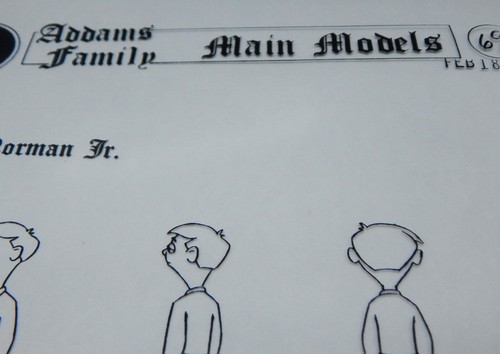 1993 Hanna Barbera Addams Family cartoon NORMAN Jr. model animation cel vintage - Picture 4 of 7