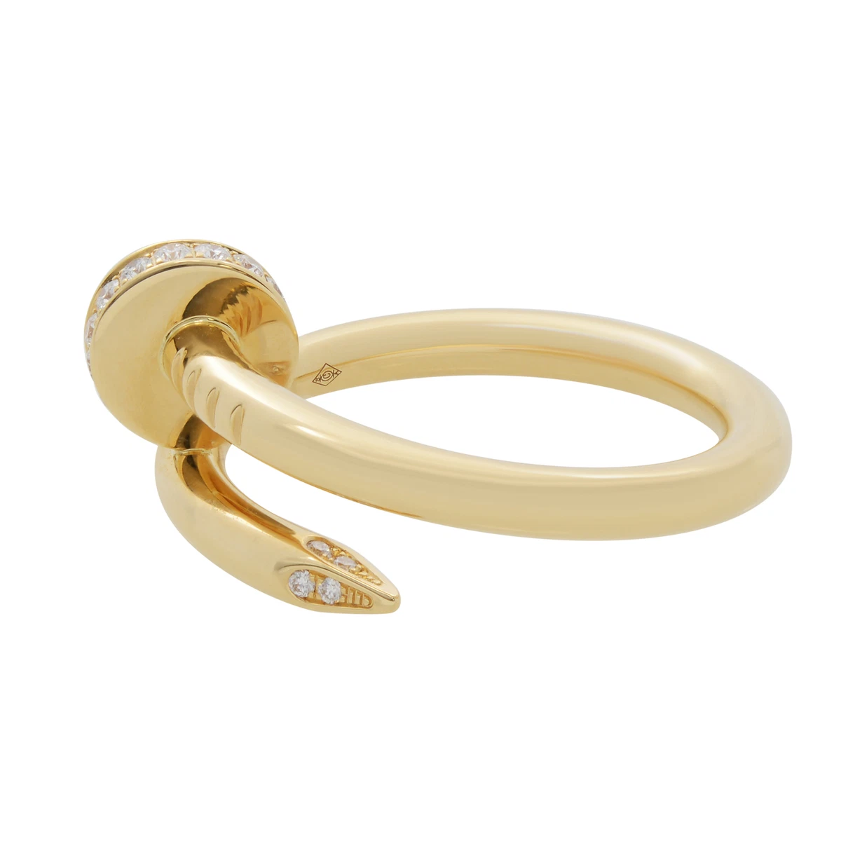 Cartier Juste Un Clou Diamond Ring 18k Yellow Gold Size 54 US 7 | eBay Cartier Juste Un Clou Diamond Ring 18K Yellow Gold Size 54 Us 7 | Ebay