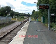 PHOTO DISPLAY BOARD AT PEN-Y-BONT RAILWAY STATION THE STATION 3603162 IS ON THE