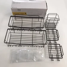 Eudele Adhesive Shower Caddy 5 Pack Rustproof Stainless Steel Bath Organizers