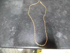 Monet gold tone link necklace 18" 