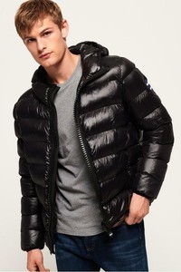 superdry black puffer