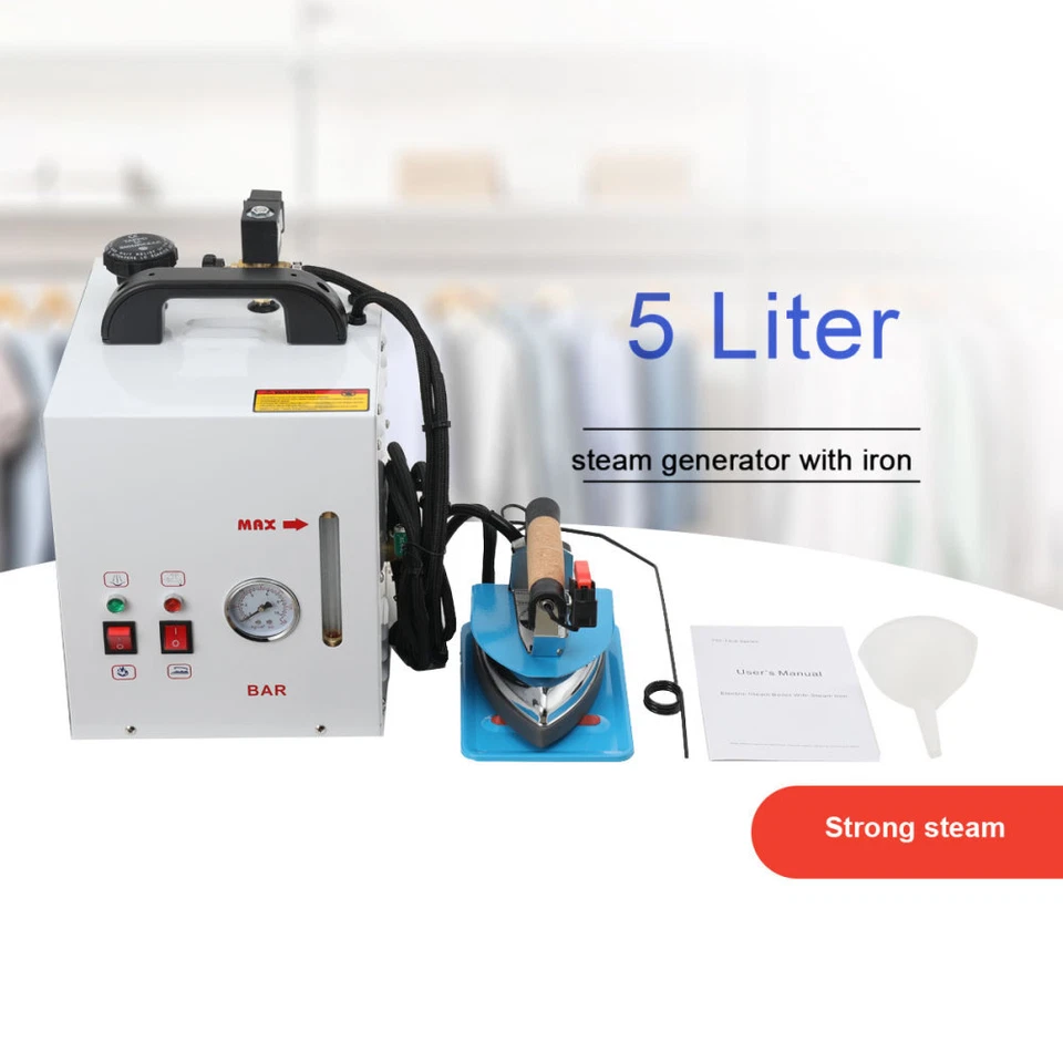 Steam Generator Ironing Station with Iron Professional Steam Iron，5L Capacity - Image 2 of 4