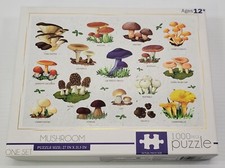 E 1000 Piece Mushroom Jigsaw Puzzle 27" x 21.5"