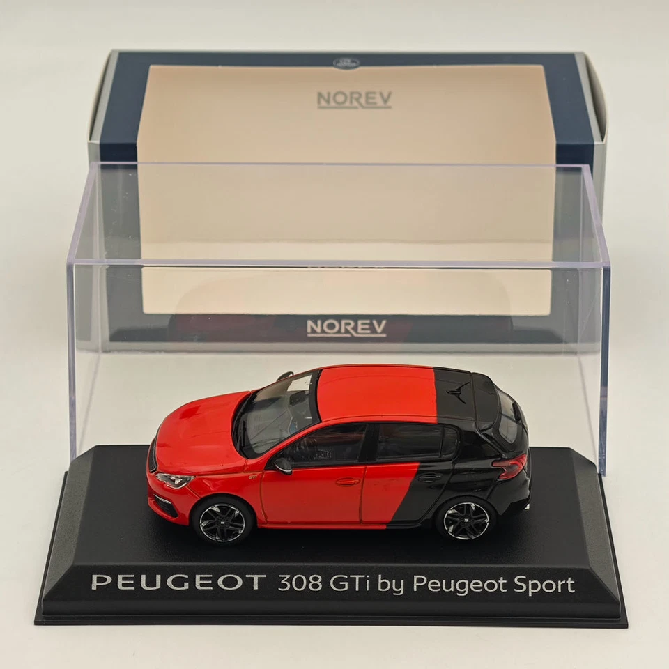 Norev 1/43 Peugeot 308 GTi SPORT VERSIO Red/BLACK Diecast Models Car Collection - Photo 3/4