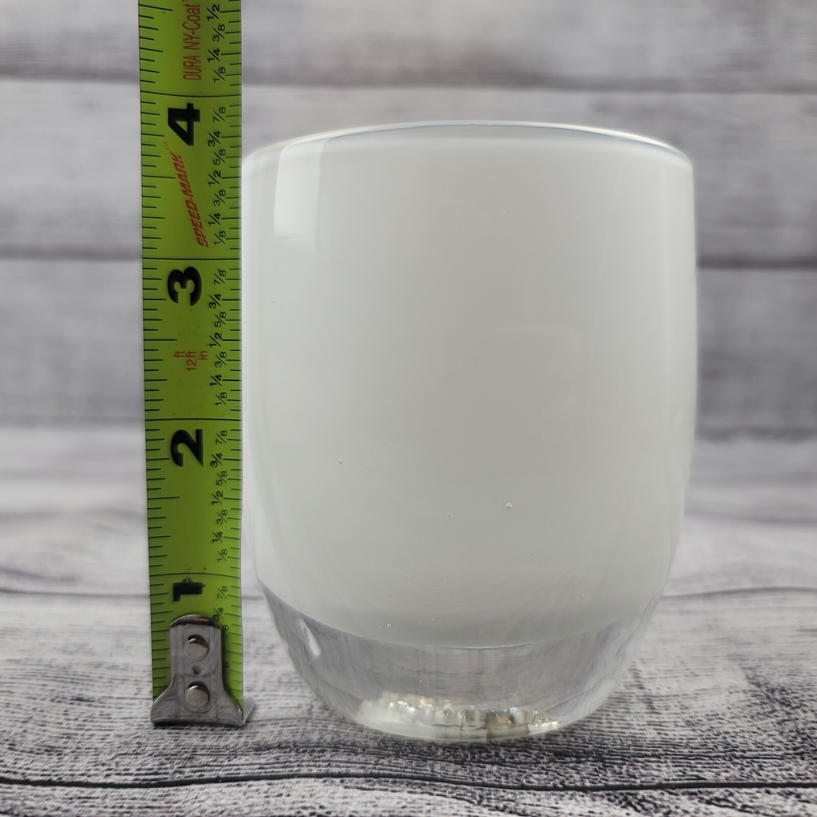 Glassybaby Hope White Original Sticker Tea Light Triskelion eBay