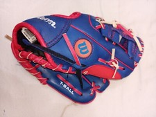Wilson T-ball Glove 10" Blue Red A02RB16TEX Texas Rangers
