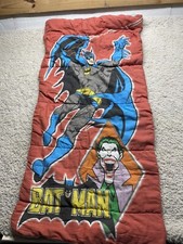 Vtg Batman Vs Joker DC Comics Youth Sleeping Bag 1989