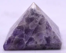 47mm Purple Amethyst Quartz Pyramid Polished Natural Crystal Mineral - India 1PC