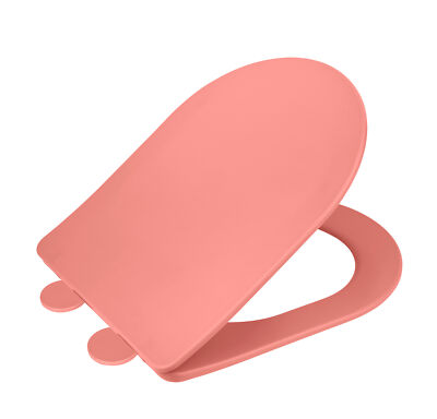 WENKO WC-Sitz Mod. Galati Coral matt, aus Duroplast, Soft-Touch-Effekt
