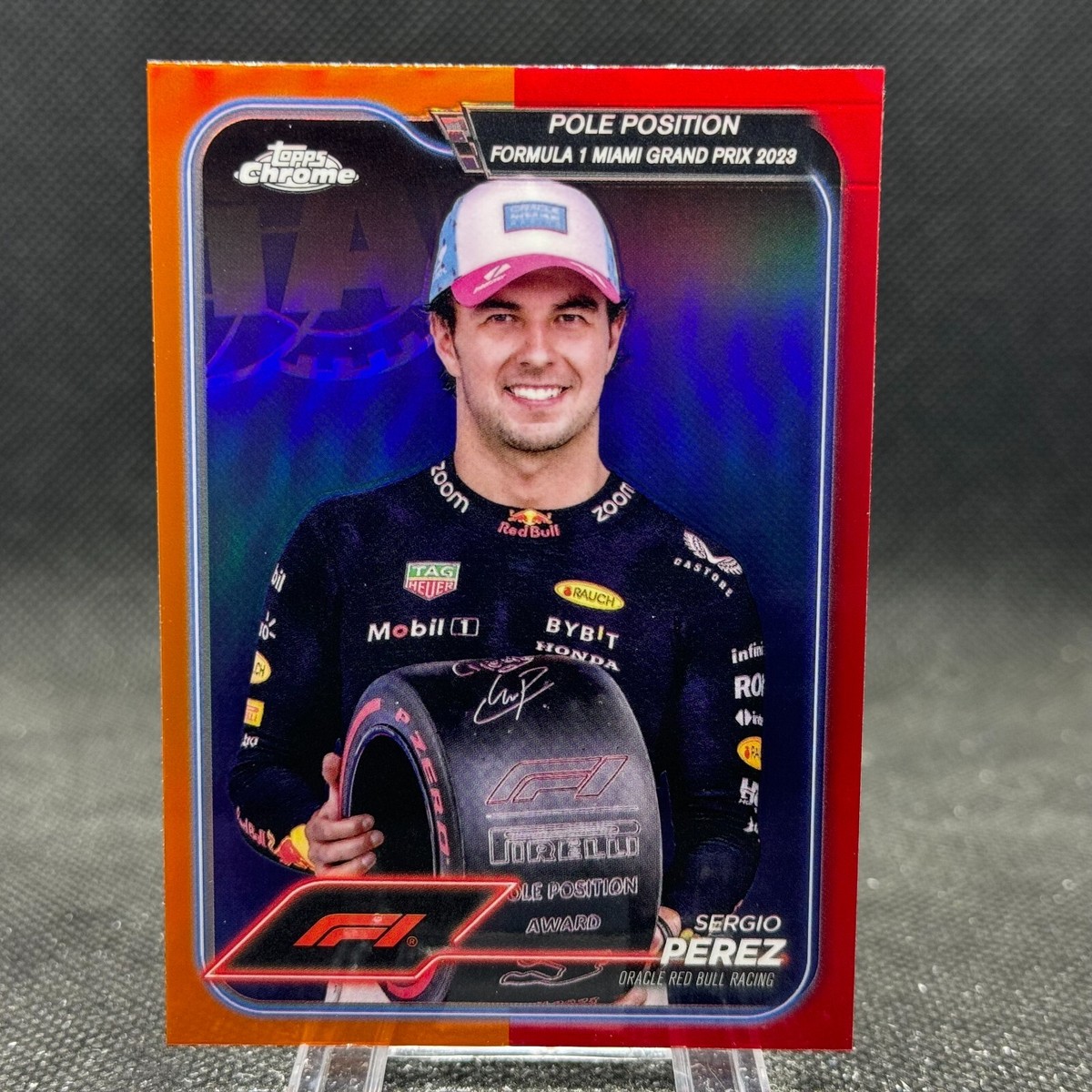 Sergio Perez 2024 Topps Formula 1 F1 Chrome Orange Red