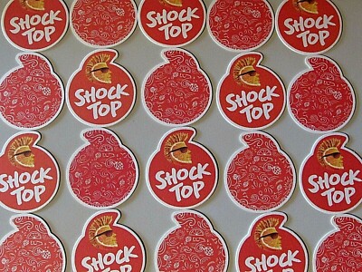 NEW 20 Shock Top Craft Belgian White Wheat Beer Coasters Bar Glass Mat Coaster