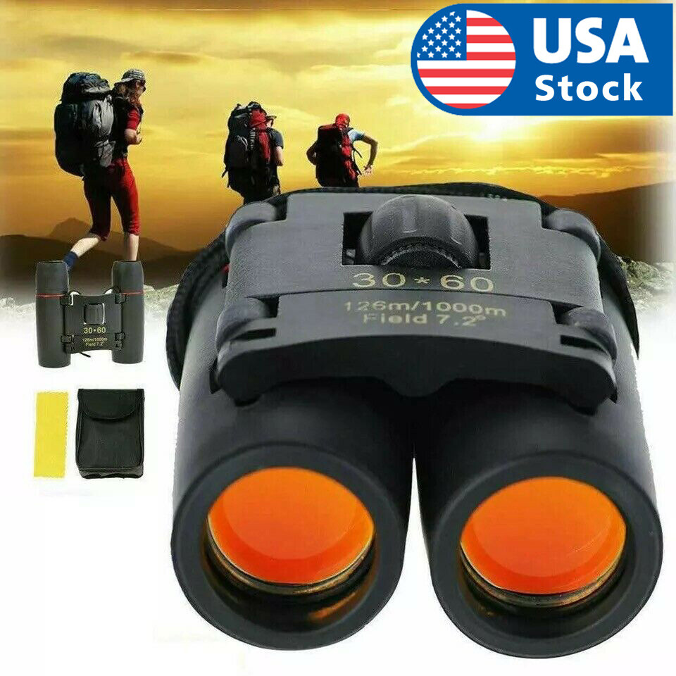 ノベルティ　モノグラム　2点セット Binoculars 30x60 Zoom Outdoor Travel Compact Folding Telescope
