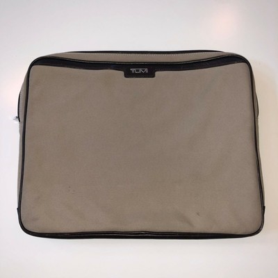 beige laptop bag