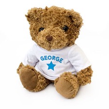 Neu - George - Teddyb&auml;r - S&uuml;&szlig; und Kuschelig - Geschenk Geburtstag Weihnachten