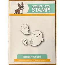 Simon Says Stamp Friendly Ghosts Wafer Cutting Dies Halloween Craft