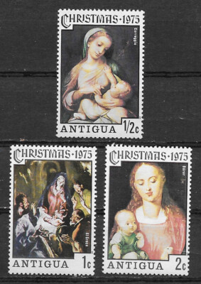 ANTIGUA , 1975 , CHRISTMAS , SET OF 3 STAMPS , MNH | eBay