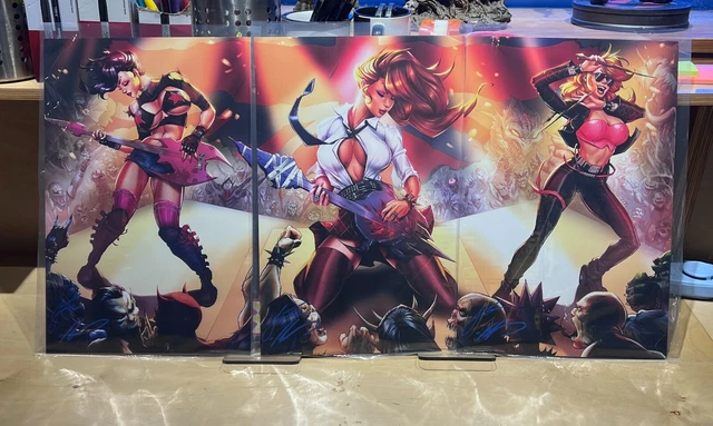 11x17 Ale Garza TRIO SET DOUBLE SIGNED Art Print - Devil's Deviants - Tyndall