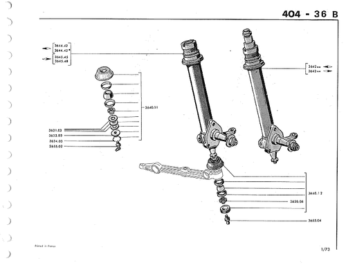 Reparaturbedürftig Traggelenk Peugeot 404 2. Montage - Bild 2 von 4