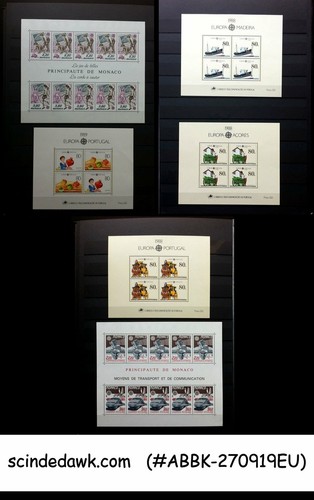 COLLECTION OF EUROPA MINIATURE SHEETS FROM DIFF. COUNTRIES IN AN ALBUM - Picture 8 of 12
