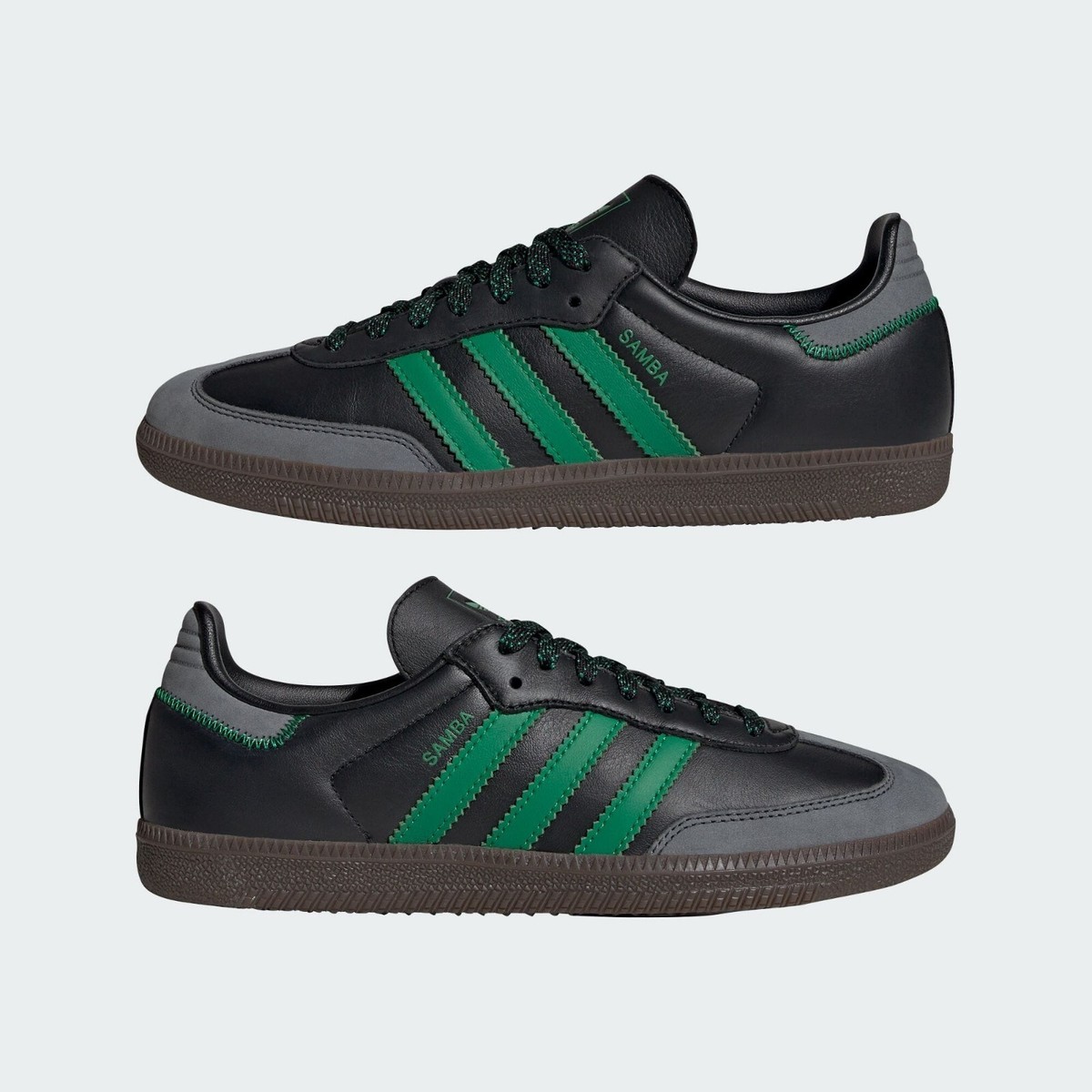 adidas WMNS Originals Samba OG Core Black Green IE6520 adidas WMNS Originals Samba OG Core Black Green IE6520
