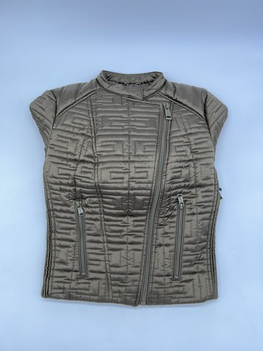 GUESS Women's Short Length Marine Jacket Desert Green Multi Size XS - Picture 14 of 23
