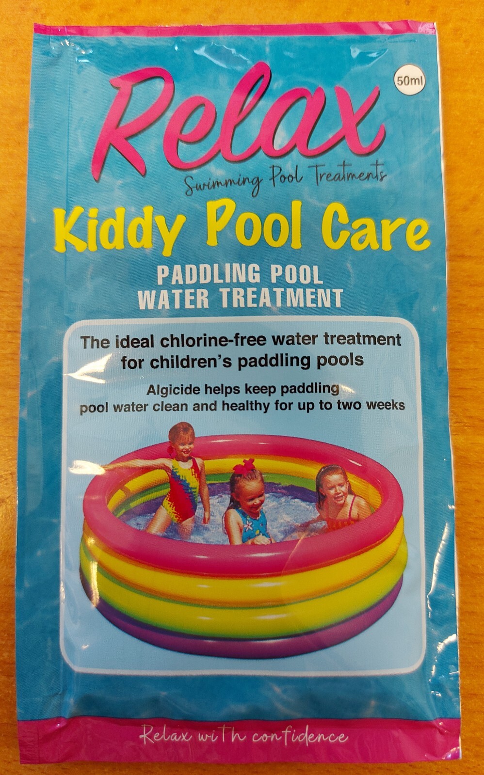 RELAX Kiddy Pool Care Paddling Pool Water Treatment. Chlorine free.