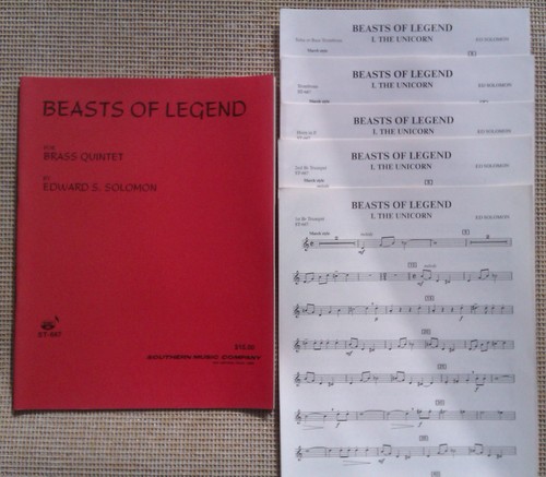 SHEET MUSIC & BOOKLETS FOR BRASS QUARTETS, QUINTETS, ENSEMBLES & CHOIR - Picture 43 of 76