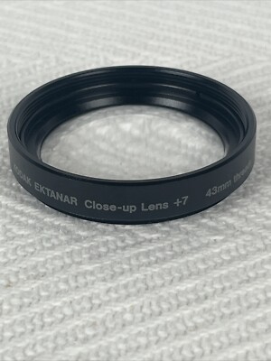 Kodak Ektanar Close-Up +7 Camera Lens + Attachment 43mm Threads. Japan.