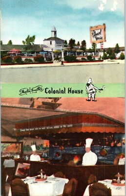 Martin Smith's Colonial House on Pacific Coast Hwy Oxnard California Postcard