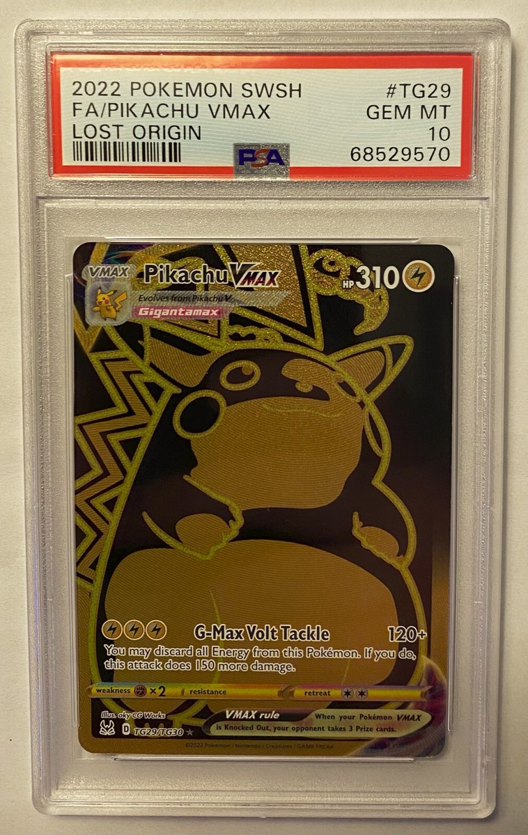 PIKACHU #TG29/TG30 Lost Origin Trainer Gallery Black Gold