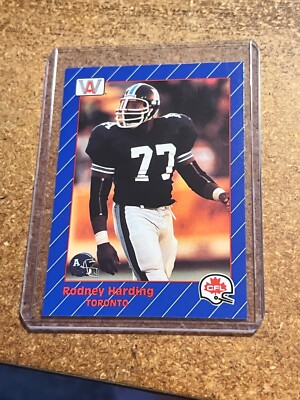 1991 AW Sports CFL Football # 90 Rodney Harding | eBay